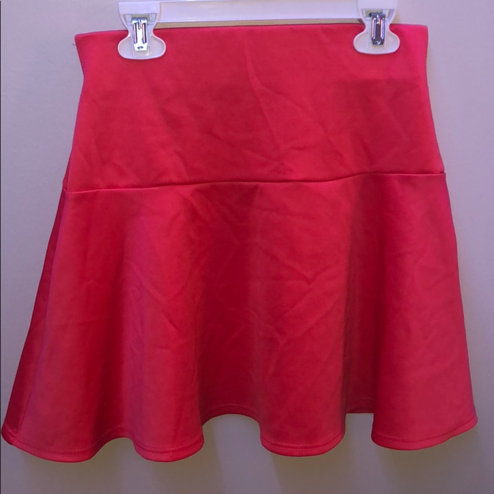 hot pink charlotte russe silk skirt